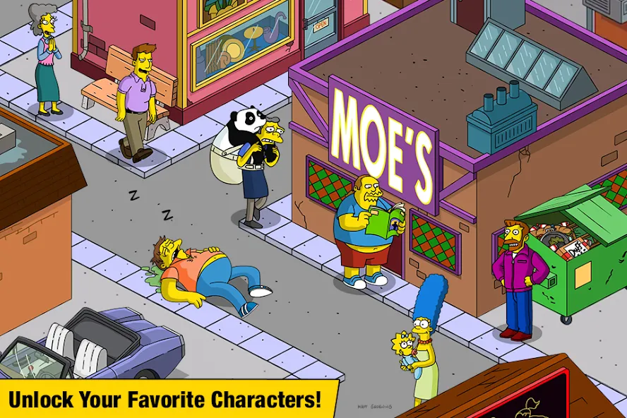 The Simpsons™:  Tapped Out (Зе Симпсонс) [МОД Бесконечные монеты] APK Android Screenshot 2