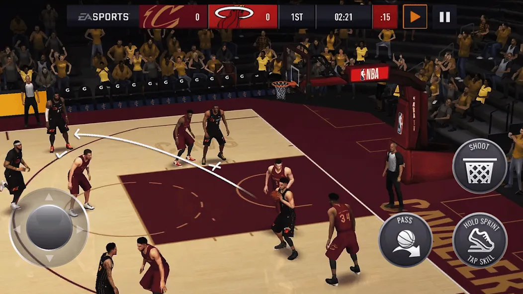 NBA LIVE Mobile Basketball (НБА Лайв Мобайл) [МОД Много денег] APK Android Screenshot 1