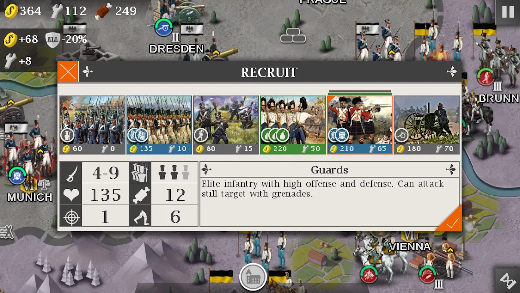 European War 4 : Napoleon (Европейская война 4) [МОД Unlocked] APK Android Screenshot 2