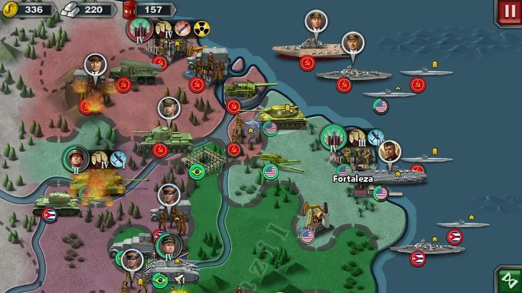 World Conqueror 3-WW2 Strategy (Ворлд Конкерор 3) [МОД Меню] APK Android Screenshot 1