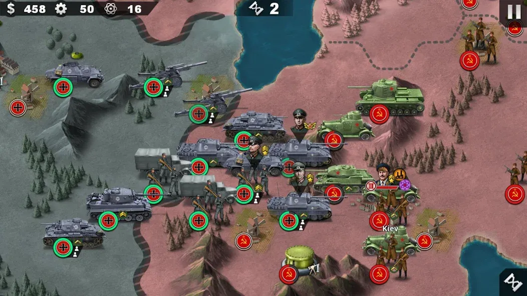 World Conqueror 4-WW2 Strategy (Ворлд Конкерор 4) [МОД Unlocked] APK Android Screenshot 1