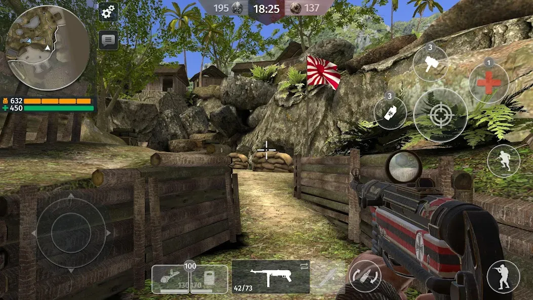 World War 2: Shooting Games (Вторая мировая война) [МОД Unlocked] APK Android Screenshot 1