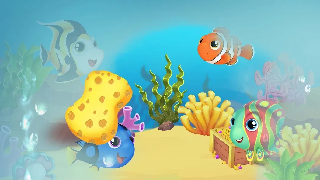 Baby Aquarium - Fish game [МОД Unlocked] APK Android Screenshot 2