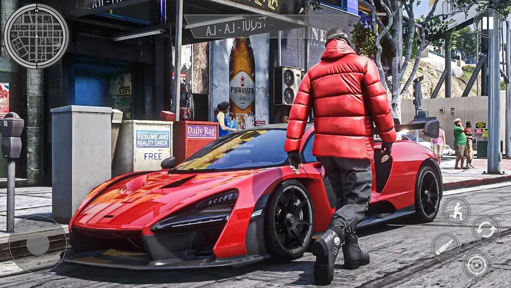 Grand Theft Shooting Games 3D (Мафия Сити Варс Бандитские Игры) [МОД Все открыто] APK Android Screenshot 1