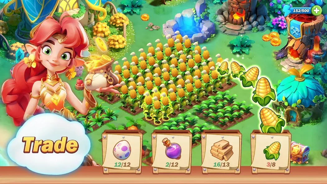 Pixie Island - Farming Game (Пикси Айленд) [МОД Меню] APK Android Screenshot 3