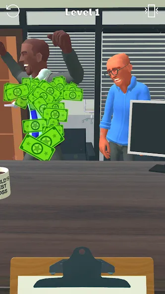 Boss Life 3D: Office Adventure (Босс Лайф 3Д) [МОД Много денег] APK Android Screenshot 2