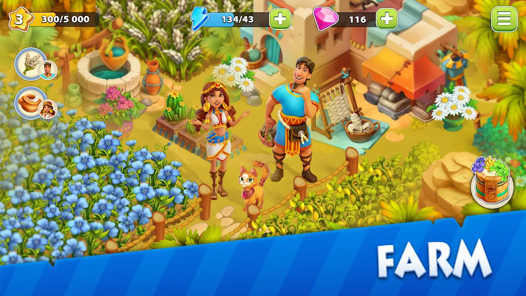 Nile Valley: Farm Adventure (Ниловская долина) [МОД Unlocked] APK Android Screenshot 2