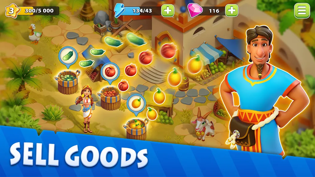 Nile Valley: Farm Adventure (Ниловская долина) [МОД Unlocked] APK Android Screenshot 3