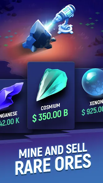 ExoMiner - Idle Miner Universe (ЭксоМайнер) [МОД Premium] APK Android Screenshot 3