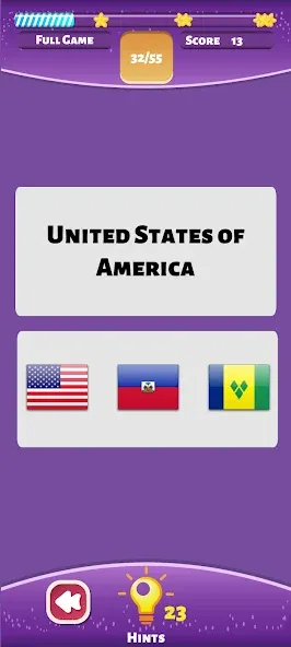Country Flags World Quiz Game [МОД Бесконечные монеты] APK Android Screenshot 1