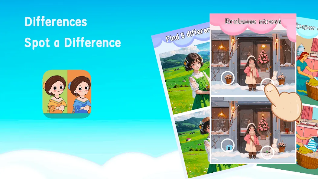 Differences: Spot a Difference (Диференсес) [МОД Mega Pack] APK Android Screenshot 5