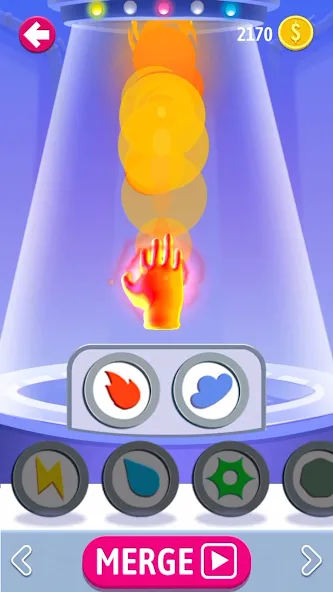 Elemental Gloves - Magic Power (Элементальные перчатки) [МОД Бесконечные монеты] APK Android Screenshot 1
