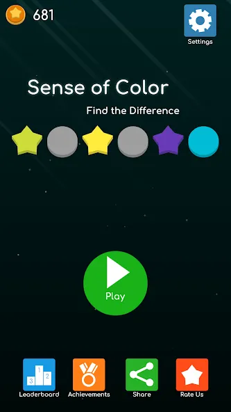 Sense of Color - Find the Diff [МОД Много денег] APK Android Screenshot 1