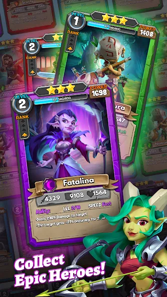 Dragon Strike: Puzzle RPG (Драгон Страйк) [МОД Бесконечные монеты] APK Android Screenshot 2