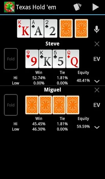 Poker Calculator [МОД Mega Pack] APK Android Screenshot 3