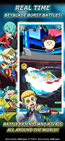 Beyblade Burst Rivals (Бейблэйд Берст Ривалс) [МОД Unlocked] APK Android Screenshot 2