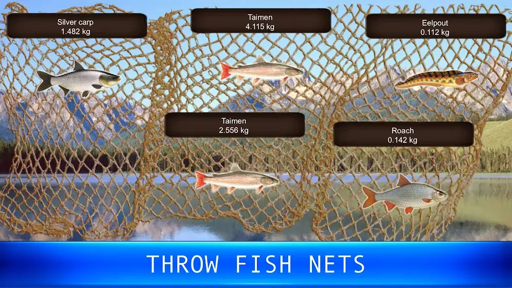 Fish rain: sport fishing [МОД Бесконечные монеты] APK Android Screenshot 5