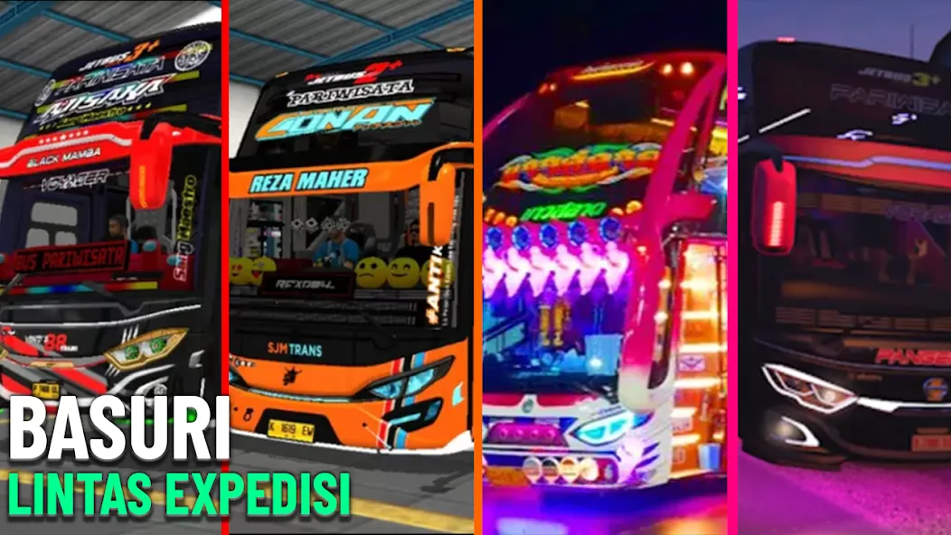 Bus Basuri Lintas Expedisi (Бус Басури Линтас Экспедиси) [МОД Premium] APK Android Screenshot 1