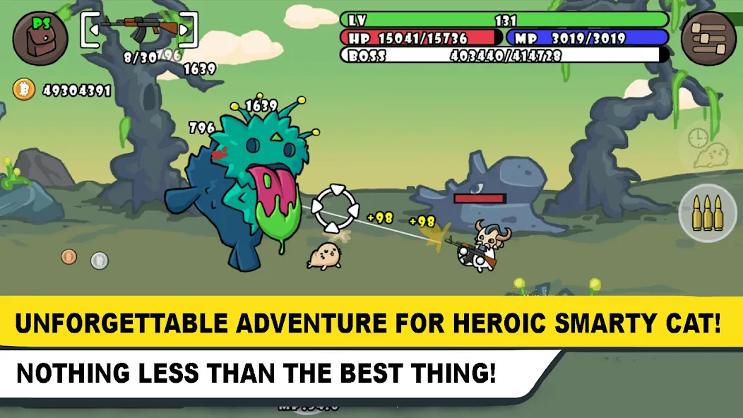 Stickman Cat Gun offline games [МОД Много денег] APK Android Screenshot 4