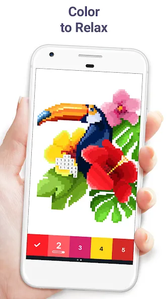 Pixel Art - Color by Number (Пиксельное искусство) [МОД Premium] APK Android Screenshot 1