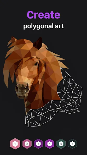 Polygon - Art Coloring Book (Полигон) [МОД Бесконечные монеты] APK Android Screenshot 4