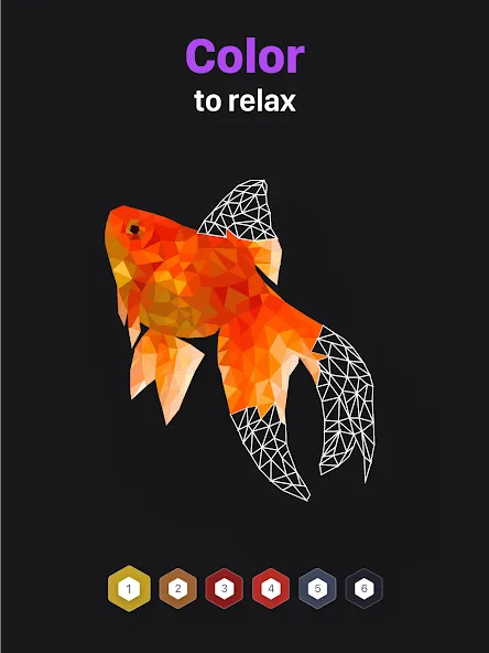 Polygon - Art Coloring Book (Полигон) [МОД Бесконечные монеты] APK Android Screenshot 5