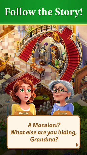 Merge Mansion (Мердж Мэншн) [МОД Много денег] APK Android Screenshot 3