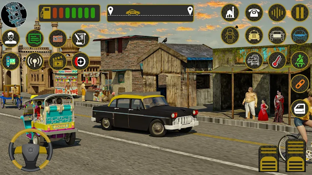 Indian Taxi Simulator car Game (Индийский такси симулятор автомобиля Игра) [МОД Premium] APK Android Screenshot 2