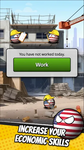 e-Sim Countryball Be President [МОД Unlocked] APK Android Screenshot 4