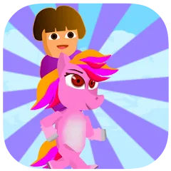 Dora Riding Pony Escape Jungle (Дора на Пони Едет из Джунглей) [МОД Mega Pack] APK Android