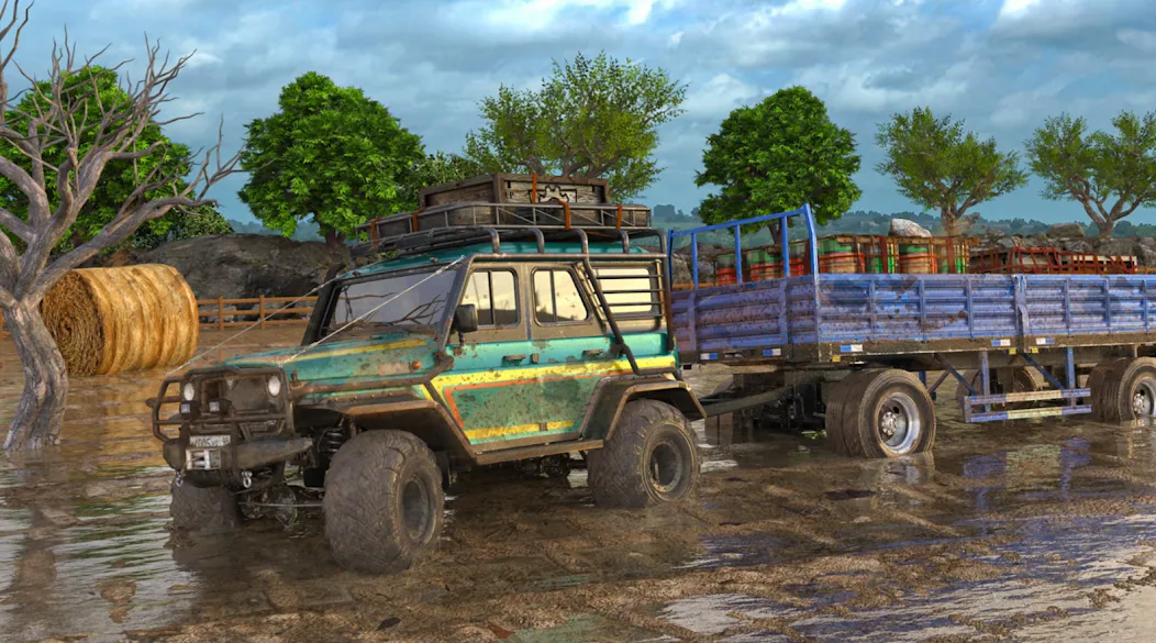 Offroad Mud Truck Driving Sim [МОД Меню] APK Android Screenshot 2