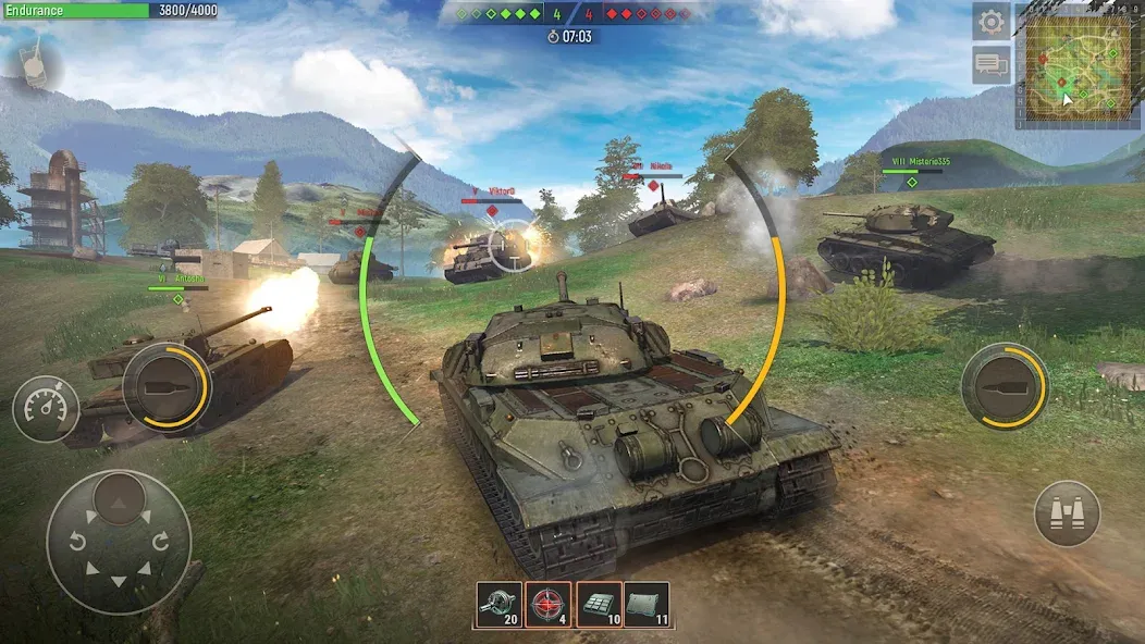 Battle Tanks: Tank Games WW2 (Бэтл Тэнкс) [МОД Premium] APK Android Screenshot 5