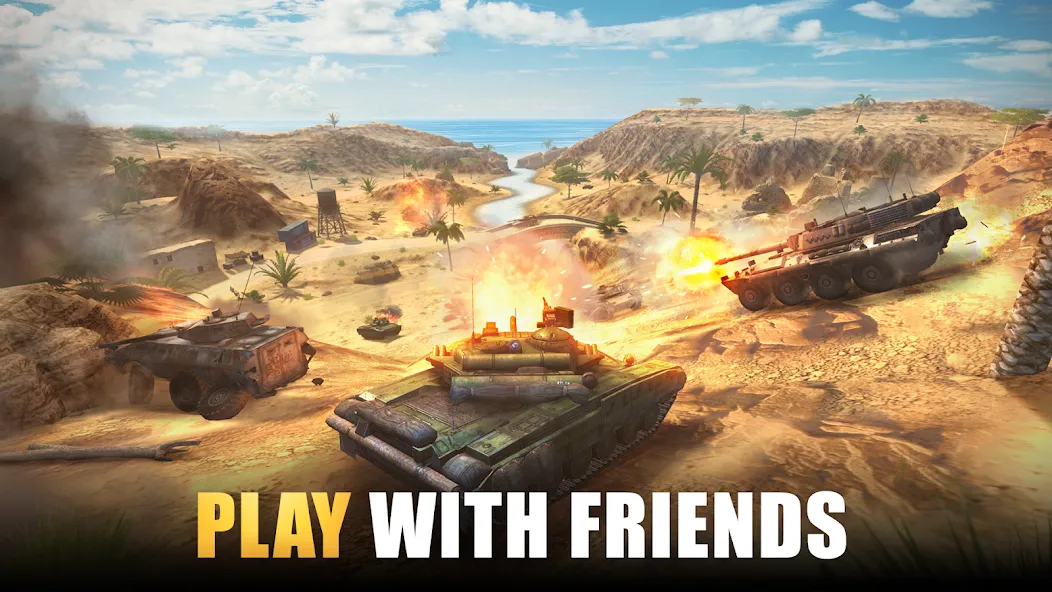 Tank Force: Tank games blitz [МОД Mega Pack] APK Android Screenshot 1