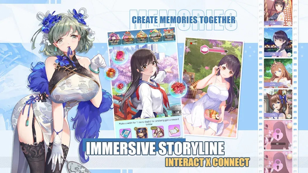 Lost in Paradise:Waifu Connect (Лост ин Парадайз) [МОД Бесконечные монеты] APK Android Screenshot 3