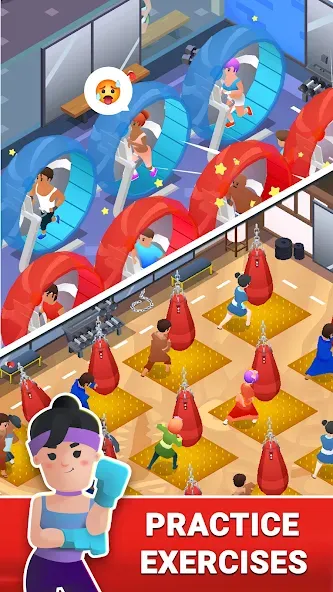 Boxing Gym Tycoon 3D: MMA Club (Боксерская Гимназия Тайкун 3D) [МОД Unlocked] APK Android Screenshot 4