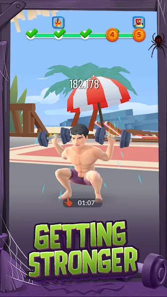 Idle Gym Life: Strong Man (Айдл Джим Лайф) [МОД Все открыто] APK Android Screenshot 2