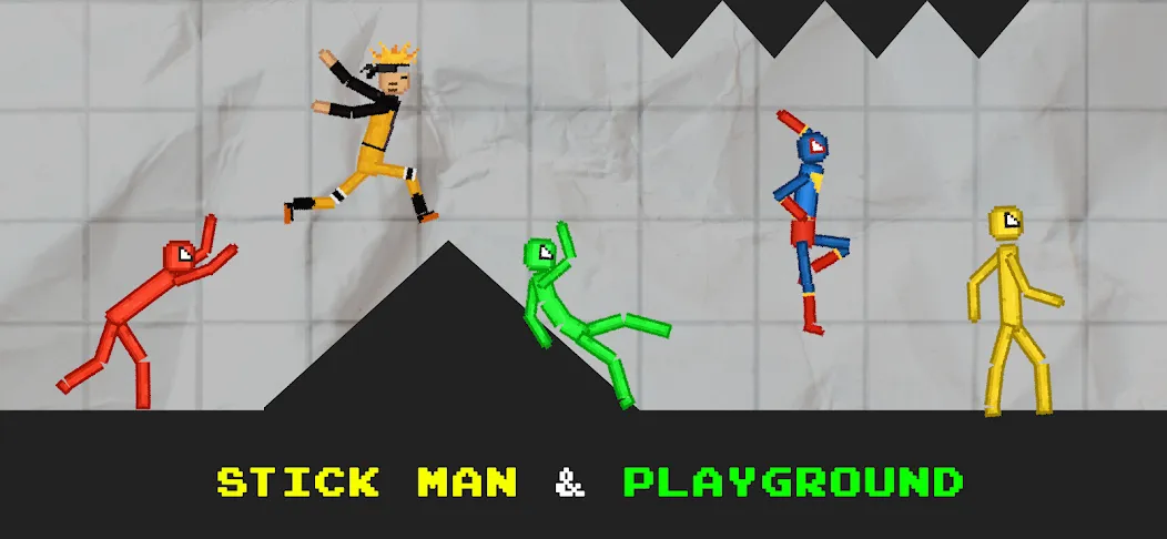 Stickman Playground (тикман Плейграунд) [МОД Бесконечные монеты] APK Android Screenshot 3