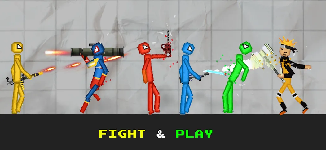 Stickman Playground (тикман Плейграунд) [МОД Бесконечные монеты] APK Android Screenshot 4
