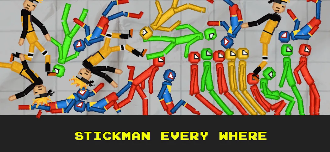 Stickman Playground (тикман Плейграунд) [МОД Бесконечные монеты] APK Android Screenshot 5
