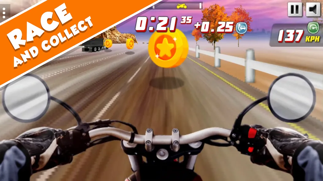 Highway Rider Extreme - 3D Mot (Хайвей Райдер Экстрим) [МОД Все открыто] APK Android Screenshot 1