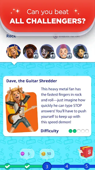 Stop 2 - Word Trivia Game [МОД Unlocked] APK Android Screenshot 3