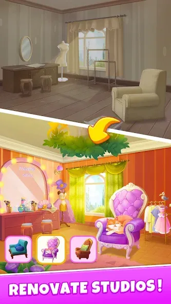 Fashion Nova: Merge & Stylist (Фэшн Нова) [МОД Mega Pack] APK Android Screenshot 5