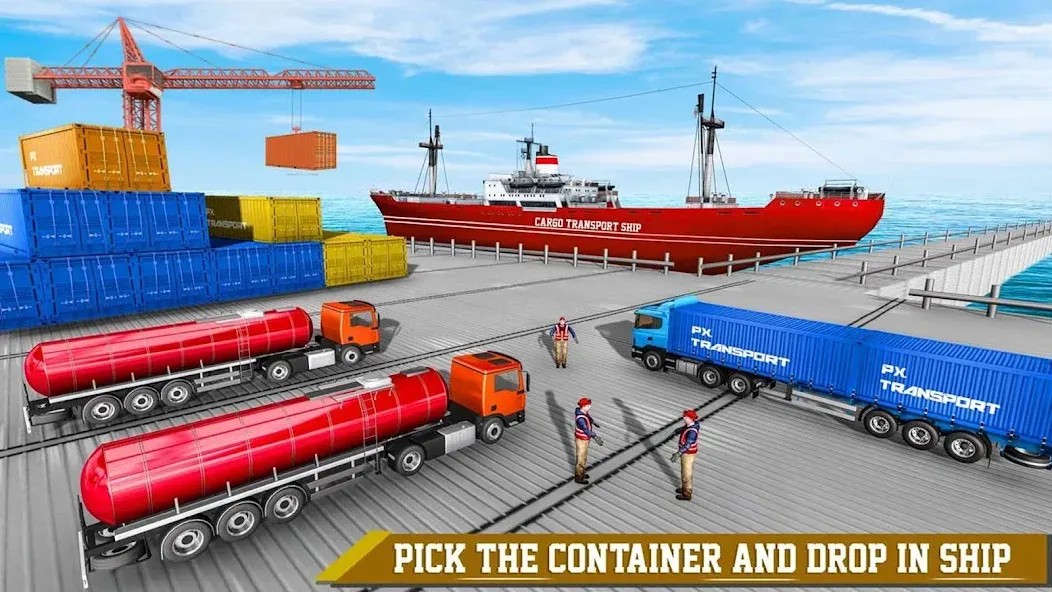 Cargo Transport Truck Driving (Грузовик перевозки грузов) [МОД Много денег] APK Android Screenshot 4