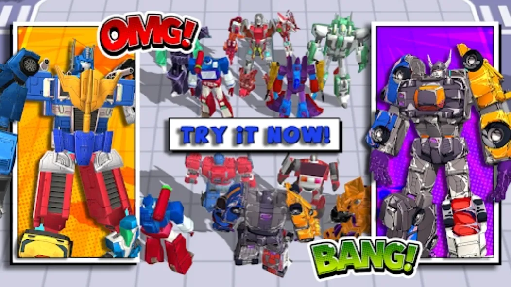 Superhero Robot Monster Battle [МОД Бесконечные монеты] APK Android Screenshot 1