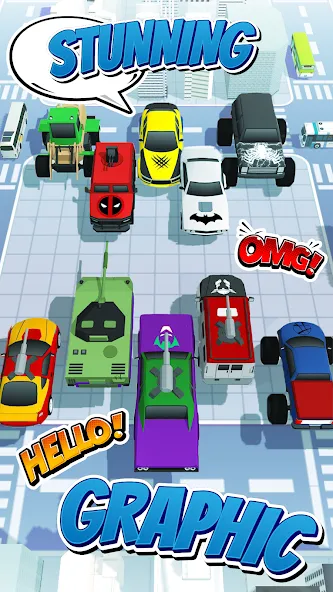 Superhero Car Merge Battle [МОД Unlocked] APK Android Screenshot 4