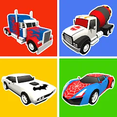 Superhero Car Merge Battle [МОД Unlocked] APK Android