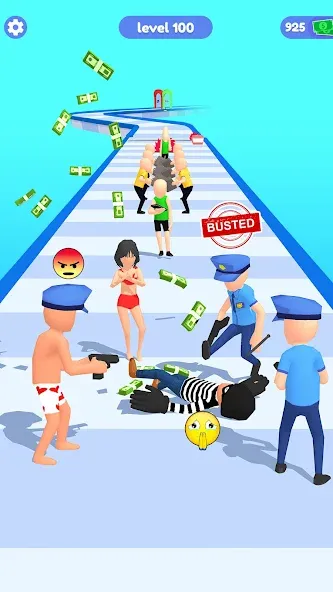 Thief Run Race 3D: Fun Race [МОД Все открыто] APK Android Screenshot 4