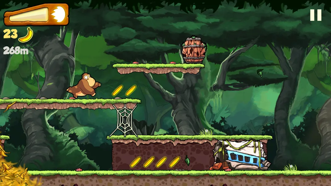 Banana Kong (Банана Конг) [МОД Бесконечные монеты] APK Android Screenshot 2