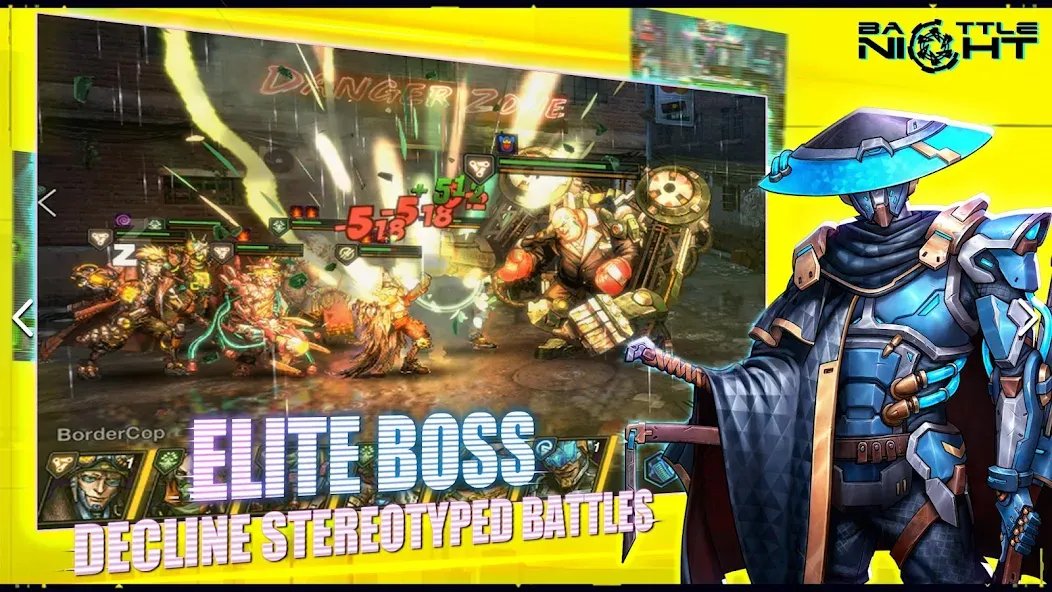 Battle Night: Cyberpunk RPG (Бэтл Найт) [МОД Mega Pack] APK Android Screenshot 2