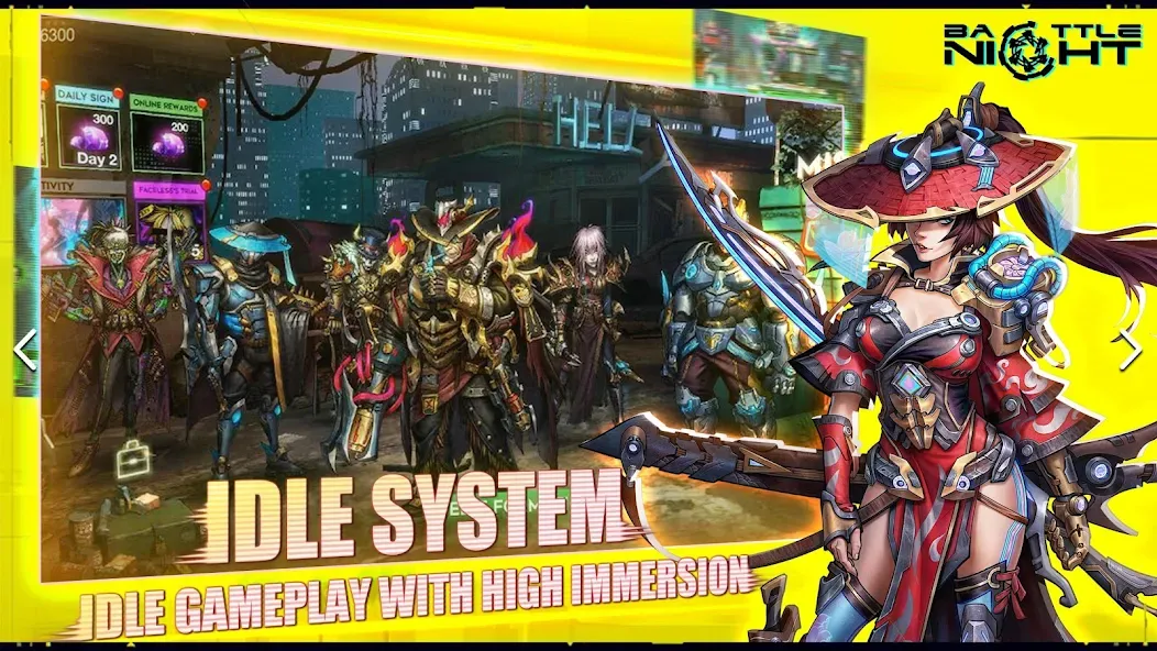 Battle Night: Cyberpunk RPG (Бэтл Найт) [МОД Mega Pack] APK Android Screenshot 4
